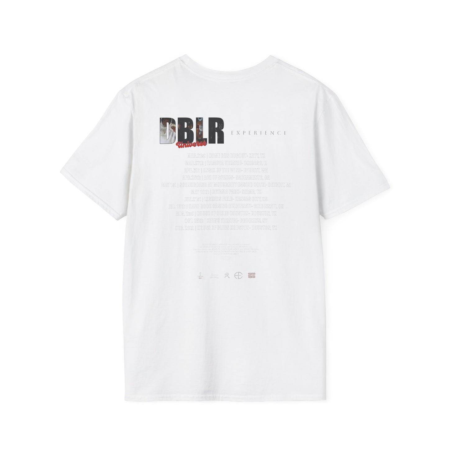 Unisex Concert Tee - DBLR Universe Official Tour Dates by Ronnie LeRoy